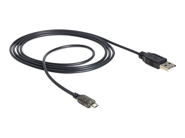 DeLOCK USB 2.0-A - USB micro-B, 1.5m USB-kabel 1,5 m USB A Micro-USB B Zwart