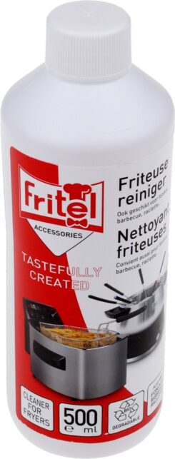 FRITEUSEREINIGER VERPAKKING VAN 10 FLESSEN VAN 500ML VOOR HET REINIGENVAN FRITEUSES
