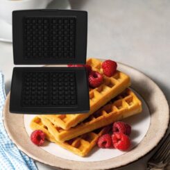 SET BAKPLATEN VOOR BELGISCHE WAFELS MET EEN FORMAAT VAN 4X7 VAKJES /GESCHIKT VOOR WAFELBEREIDING