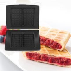 SET BAKPLATEN VOOR GEVULDE WAFELS GESCHIKT VOOR ZOWEL HARTIGE ALS ZOETEWAFELS