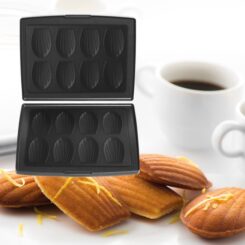 SET BAKPLATEN GESCHIKT VOOR HET BAKKEN VAN 8 STUKS MADELEINES
