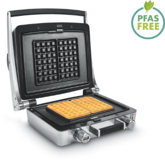 CW 3637 WAFFLETASTIC COMBI WAFFLE MAKER 4X7 MET TIMER / GESCHIKT VOORWAFELS
