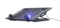 Gembird NBS-1F17T-01 laptop cooling pad 43,2 cm (17) 1500 RPM Zwart