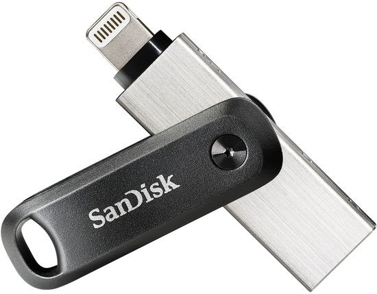 SanDisk 00183588 USB flash drive 128 GB USB Type-A / Lightning 3.2 Gen 1 (3.1 Gen 1) Zwart, Zilver