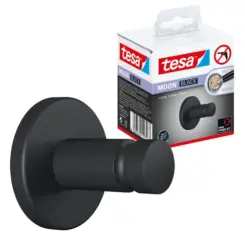 TESA MOON BLACK Binnen Handdoekenhaak Zwart