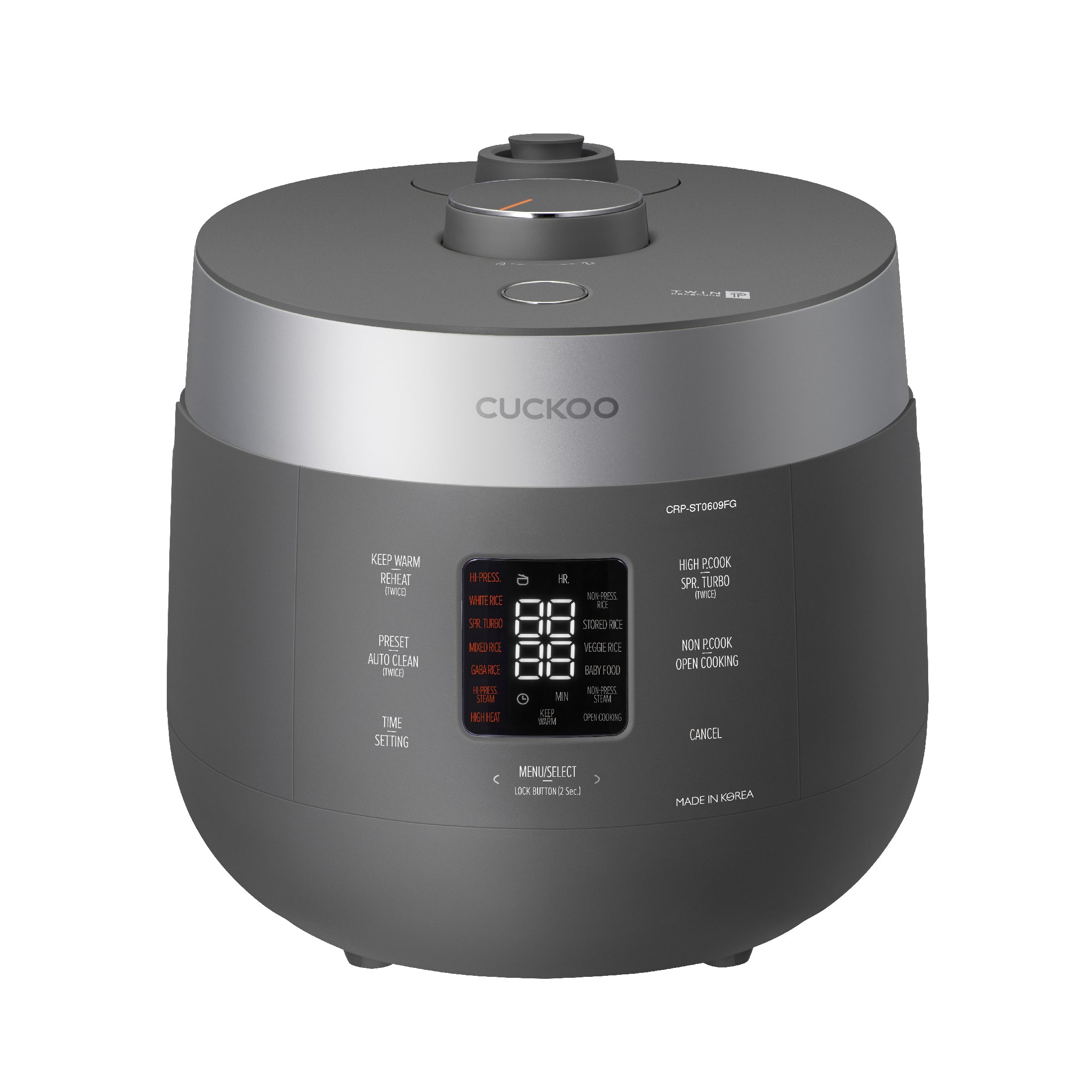 Cuckoo CRP-ST0609F rijstkoker 1,08 l 880 W Champagne, Wit