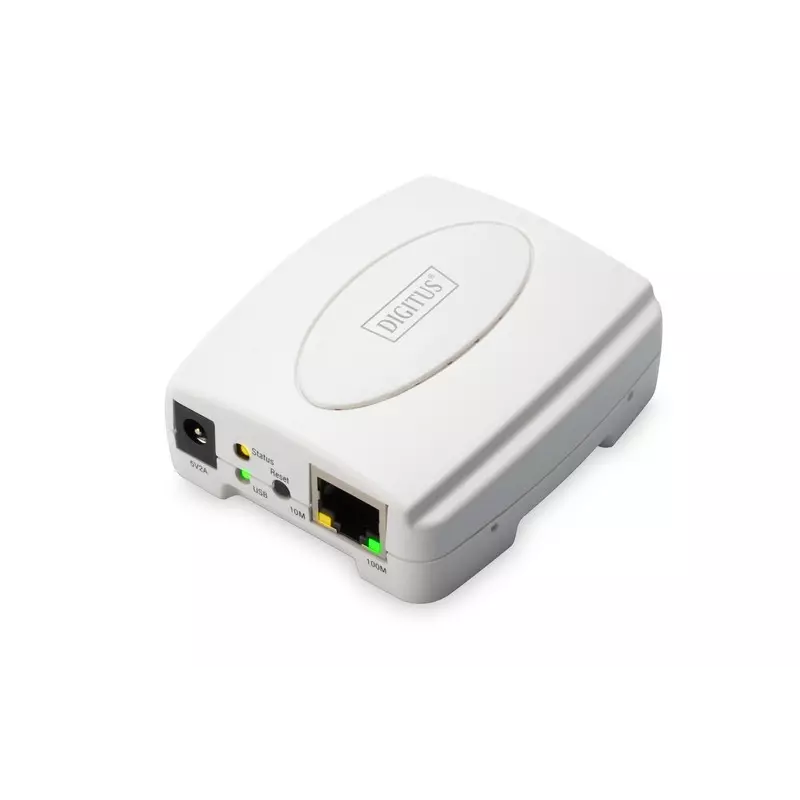 DIGITUS Fast Ethernet Print Server - USB 2.0