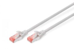 DIGITUS CAT 6 S-FTP patch cord - Cu - LSZH AWG 27/7 - length 2 m - Grey