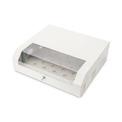 DIGITUS Wall mounting cabinet - SOHO - slim - 145x525x475 mm 3U rotatable - 2U fix - Grey