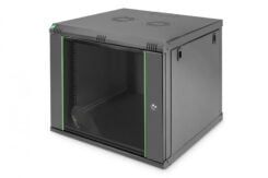DIGITUS 9U wall mounting cabinet 474x600x450 mm - Black