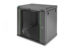 DIGITUS 12U wall mounting cabinet 607x600x450 mm - Black