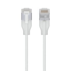 Ubiquiti UACC-Cable-Patch-EL-C6A-12M-W netwerkkabel Doorschijnend, Wit Cat6a