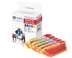 G&G 18827 inktcartridge 5 stuk(s) Compatibel Extra (Super) hoog rendement Foto blauw, Zwart