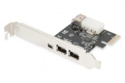 DIGITUS PCI Express Card - Firewire 1394a (3+1 ports)