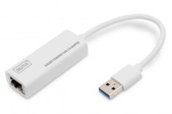 DIGITUS USB 3.0 to Gigabit Ethernet Adapter USB-A Male - 10/100/1000 Mbps - USB 3.0