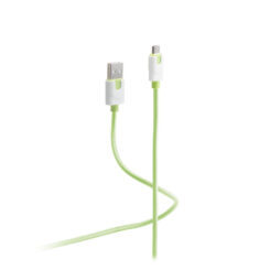 Shiverpeaks USB Micro oplaadkabel flexibel, groen 0,3m