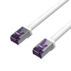Shiverpeaks Patchkabel CAT 6A S/FTP flex. 500MHz 0,25m wit