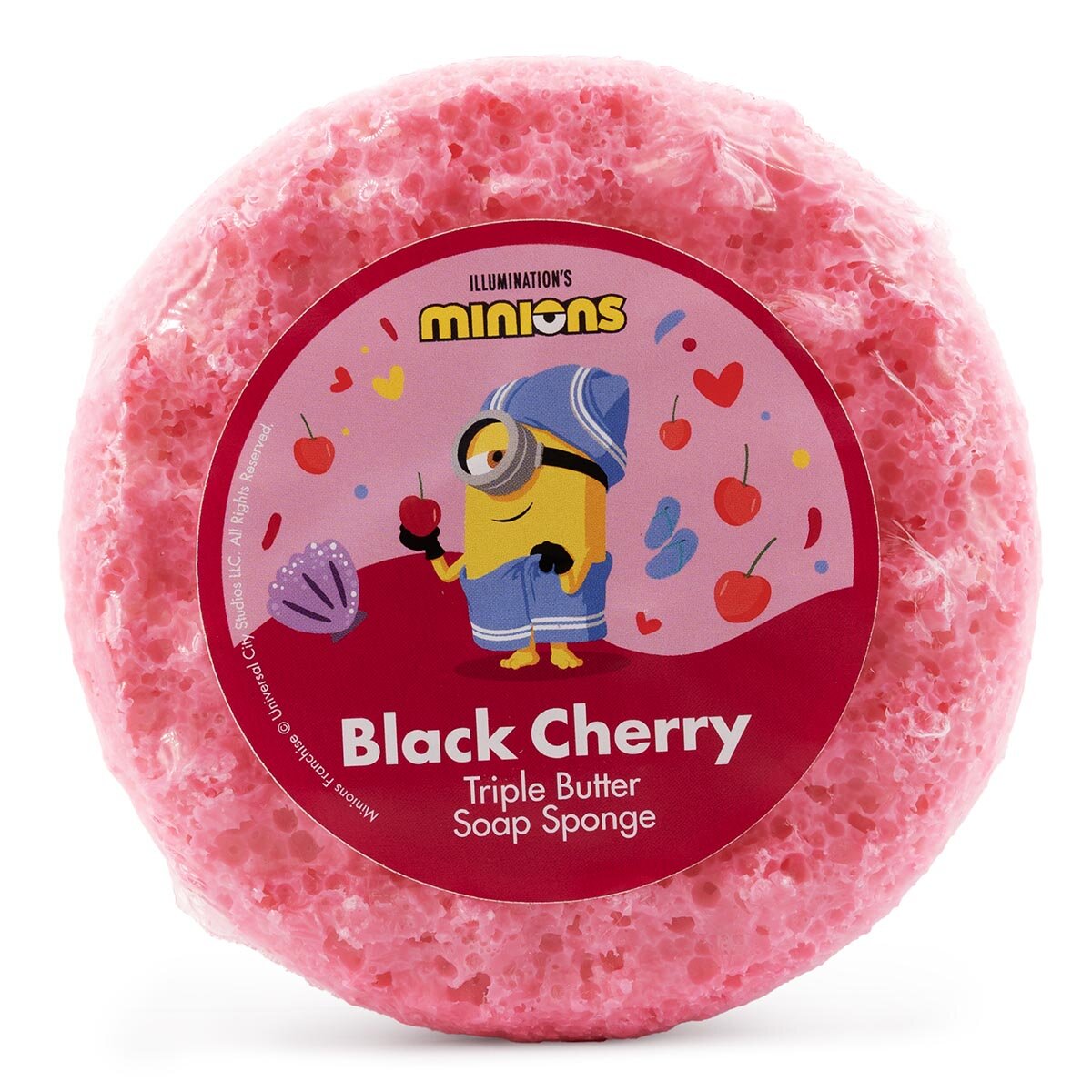 Schwammseife Minions zwart Cherry - 200g