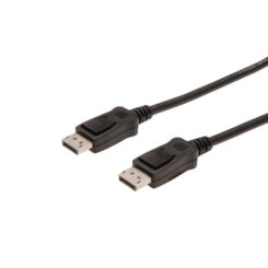 DIGITUS DisplayPort connection cable - DP M/M - 2m - w/interlock - DP - 1.1a conform - Black