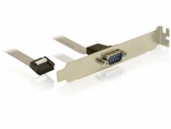 DeLOCK 82768 seriële kabel Grijs 0,4 m DB9 M