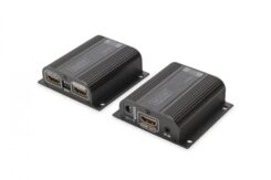 DIGITUS HDMI Extender Set - 50 m over network cable (CAT 6/6a/7) - EDID - 1x HDMI loop out - FHD - 1080p