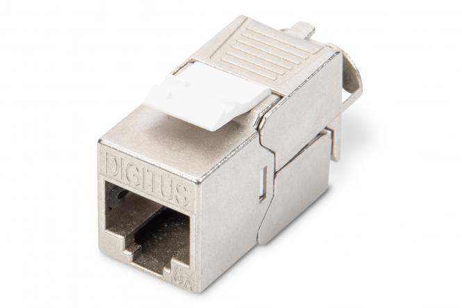 DIGITUS CAT 6A Keystone Jack - shielded tool free connection
