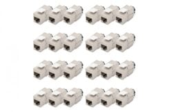 DIGITUS CAT 6A Keystone Jack - shielded tool free connection - set 24 pcs