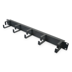 DIGITUS 1U Cable Management Panel with Cable Rings for 483mm (19 inch) Cabinets