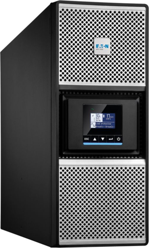 EATON 9PX Gen2 UPS HotSwap Netpack, 8000 VA, 8000 W, Input: Hardwired, Outputs: (4) C39, Hardwired, Rack/Tower, 4U