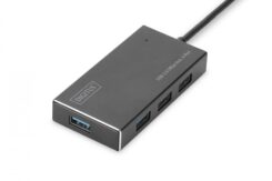 DIGITUS USB 3.0 Hub - 4-port Incl. 5V/2A power supply - Aluminium housing