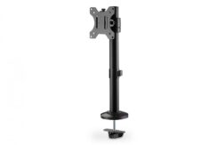 DIGITUS Single Monitor Pole Mount 15-32inch - Max Weight 8 kg  - Black