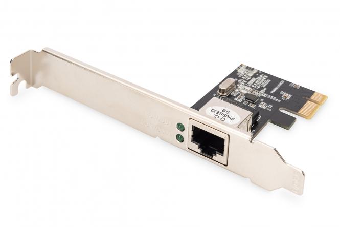 DIGITUS Gigabit Ethernet PCI Express Card 32-bit - Low profile bracket - Realtek RTL8111H