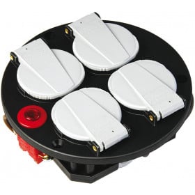 Brennenstuhl 1081080 power uitbreiding 4 AC-uitgang(en) Zwart, Rood, Wit