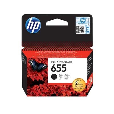HP 655 Black Ink Cartridge EU