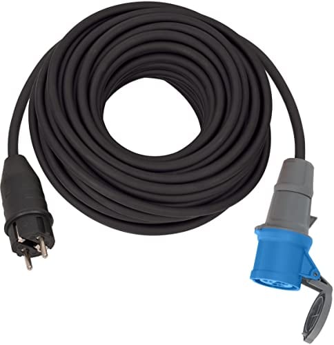 Brennenstuhl 1132910100 power uitbreiding 25 m Buiten Zwart, Blauw