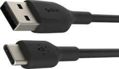 USB-A to USB-C Cable 1M Black