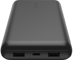 20K Power Bank USB-A+C 15w Black