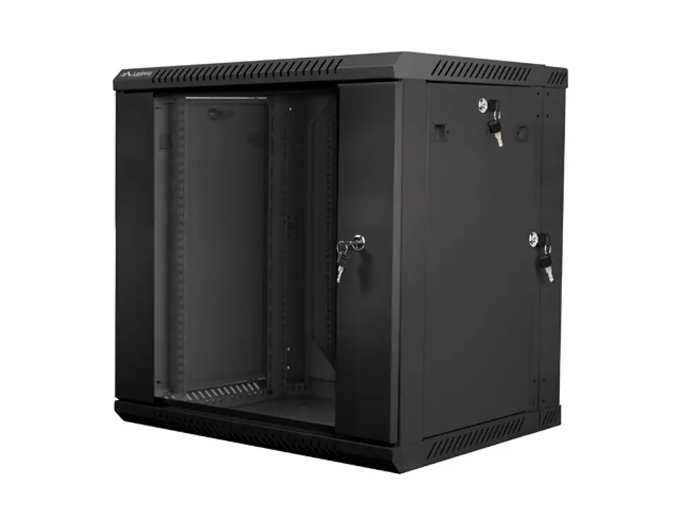 Lanberg WF02-6612-10B rack 12U Wandrek Zwart