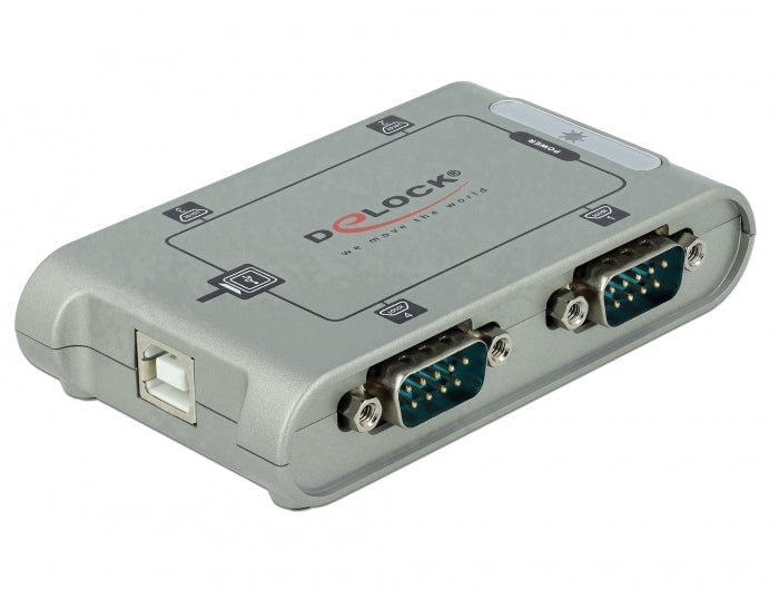 DeLOCK 4 Port USB 2.0 Serial Hub Zilver