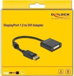 DeLOCK 63482 video kabel adapter 0,2 m DisplayPort DVI Zwart
