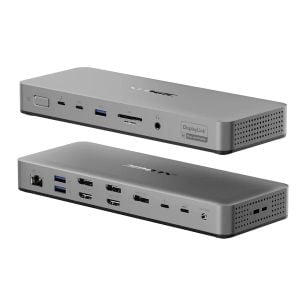 ALOGIC TB4DU4 laptop dock & poortreplicator Bedraad Thunderbolt Grijs, Zwart