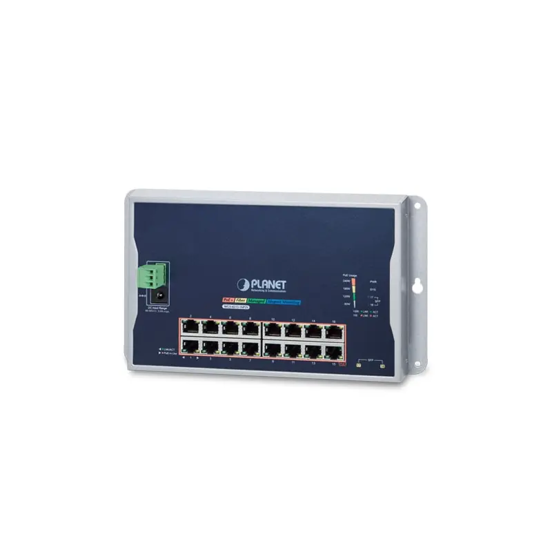 PLANET WGS-4215-16P2S netwerk-switch Managed L2 Gigabit Ethernet (10/100/1000) Power over Ethernet (PoE) Zwart