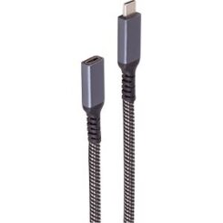 shiverpeaks USB-C Verlängerungskabel 3.2 PD Textil 0,5m