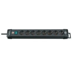 Brennenstuhl Stekkerdoos, 8 sockets, 3m, zwart, met schakelaar