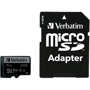32GB, Micro SDHC, UHS Speed Class 3 (U3)