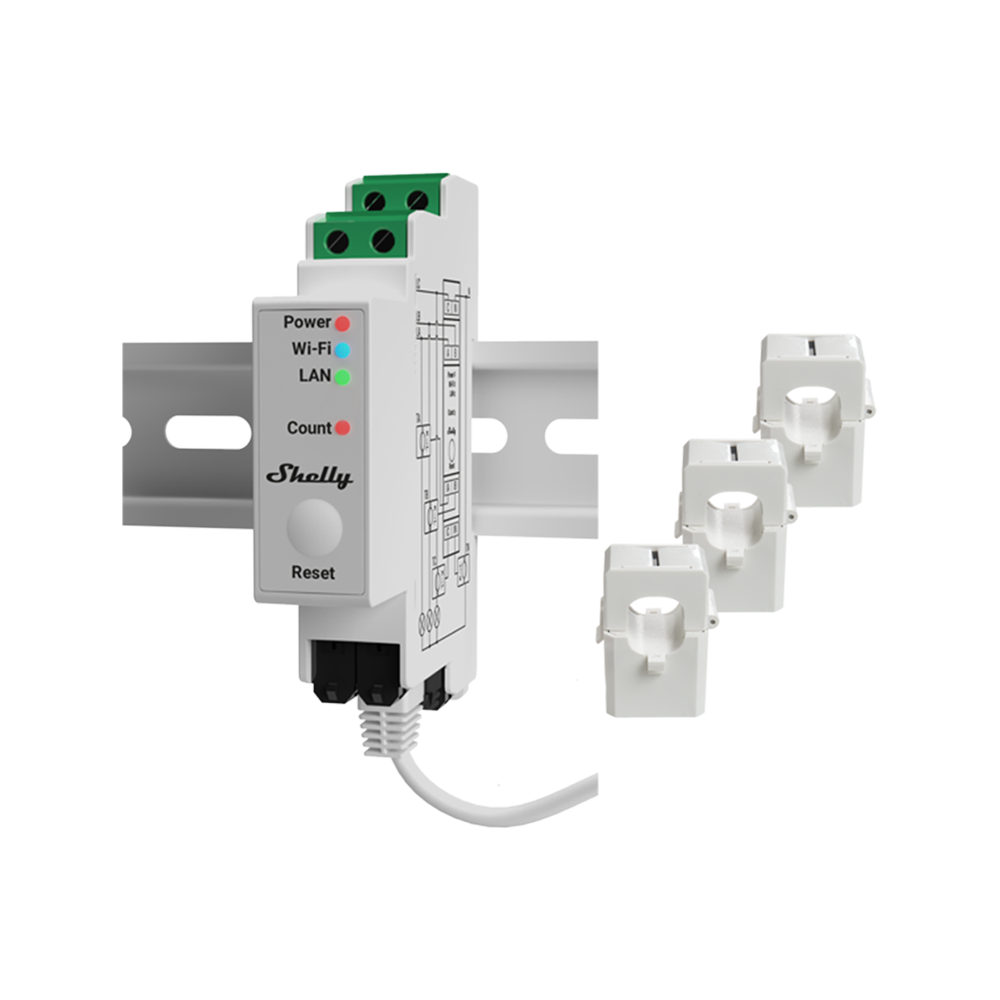 SHELLY Pro 3EM 120A Energy Meter