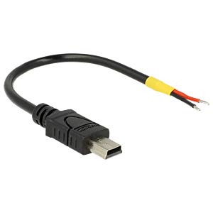DeLOCK 85251 USB-kabel USB 2.0 0,1 m Mini-USB B Zwart