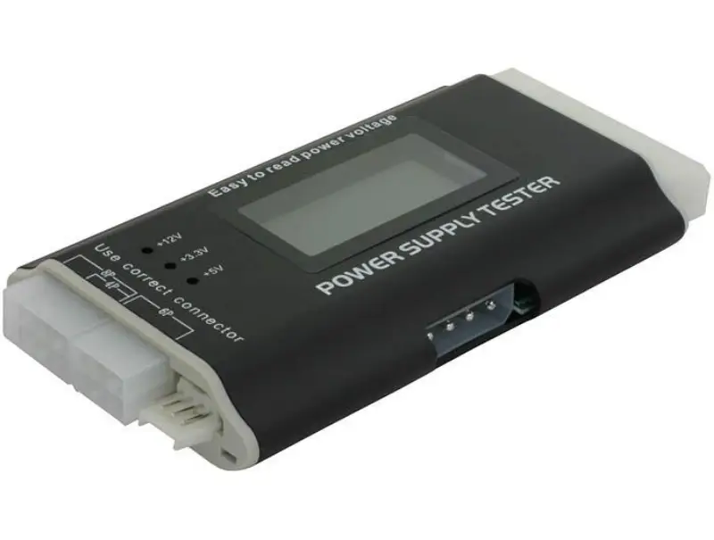 DeLOCK 18159 vermogen / batterij tester Zwart/Wit