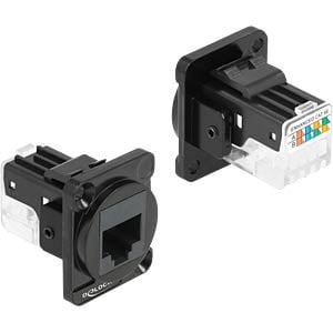 DeLOCK 87817 kabel-connector RJ-45 Zwart