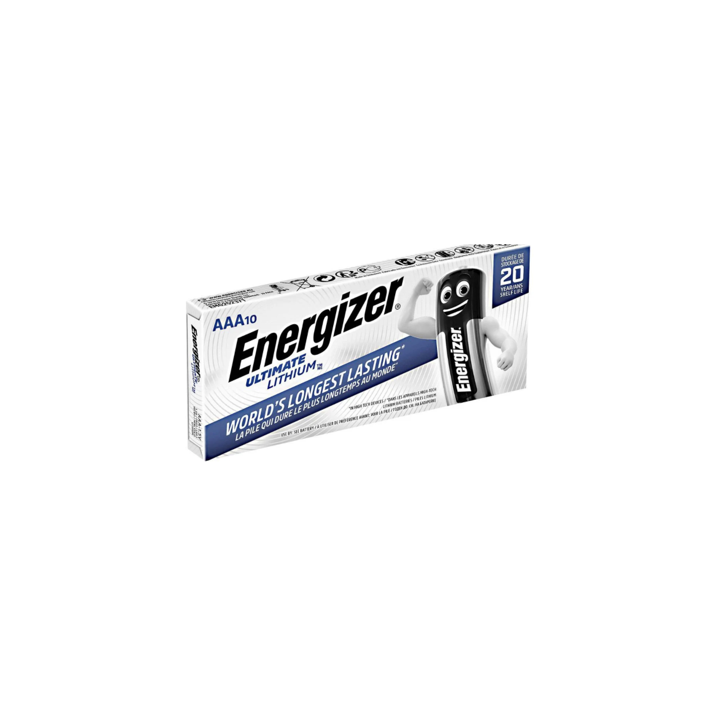Energizer batterij Ultimate Lithium Mignon AAA L92 1,5V 10St
